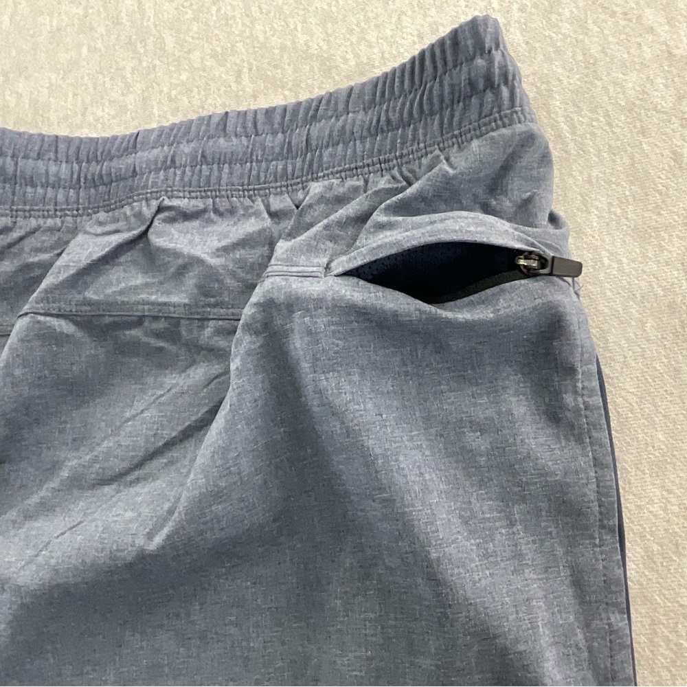 ALL IN MOTION 100% POLYESTER QUICK DRY LINED 9” MEN’S RUN SHORTS XXL BLUE GRAY - Picture 13 of 15